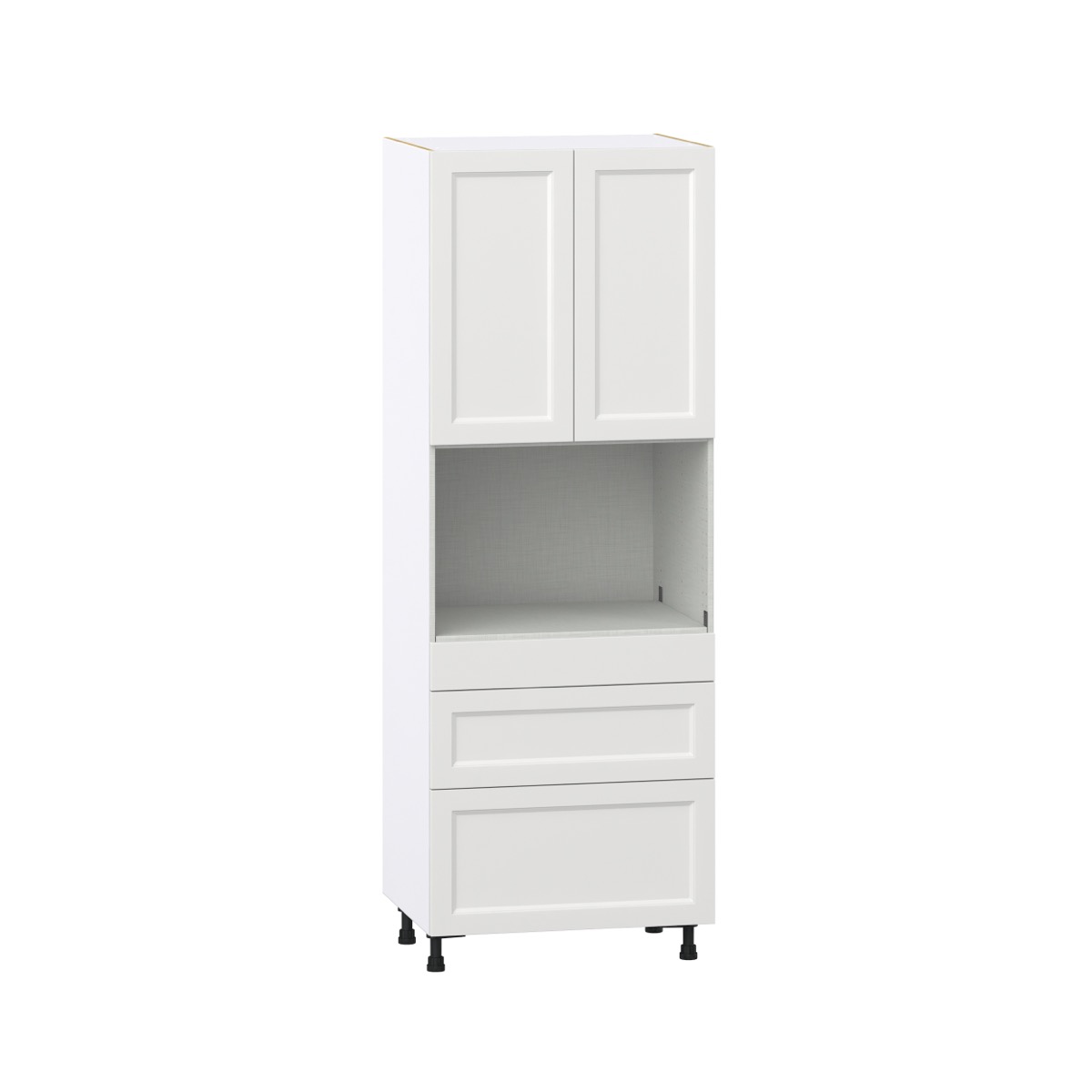 Alton Painted White Shaker Assembled Pantry Micro/Oven Kitchen Cabinet ...