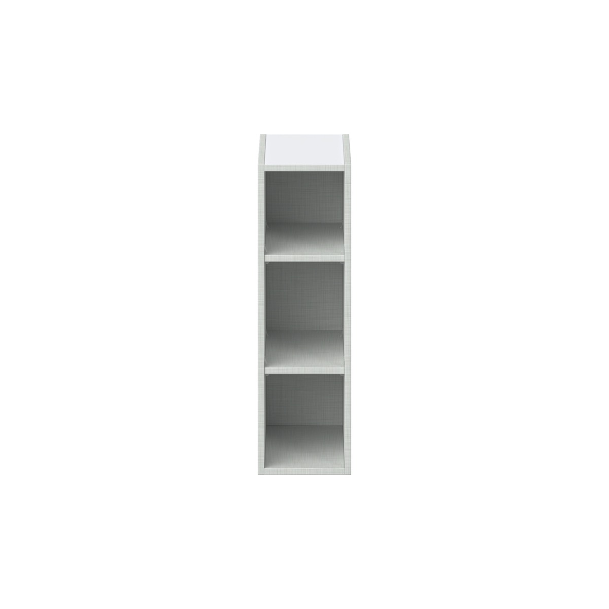 Glacier White Wall Open Shelf 9 in. W X 30 in. H X 14 in. D - J Collection